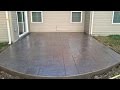 Stamped Concrete Patio in Time-Lapse