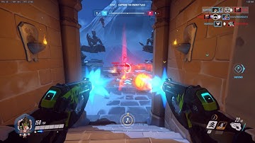 Overwatch CTF: Raptor goes 7 and 0 on Tracer w/ Score Board for flag captures