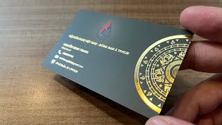 Gold Foil Stamping on Matte Laminated Business Cards | Online Printing Services