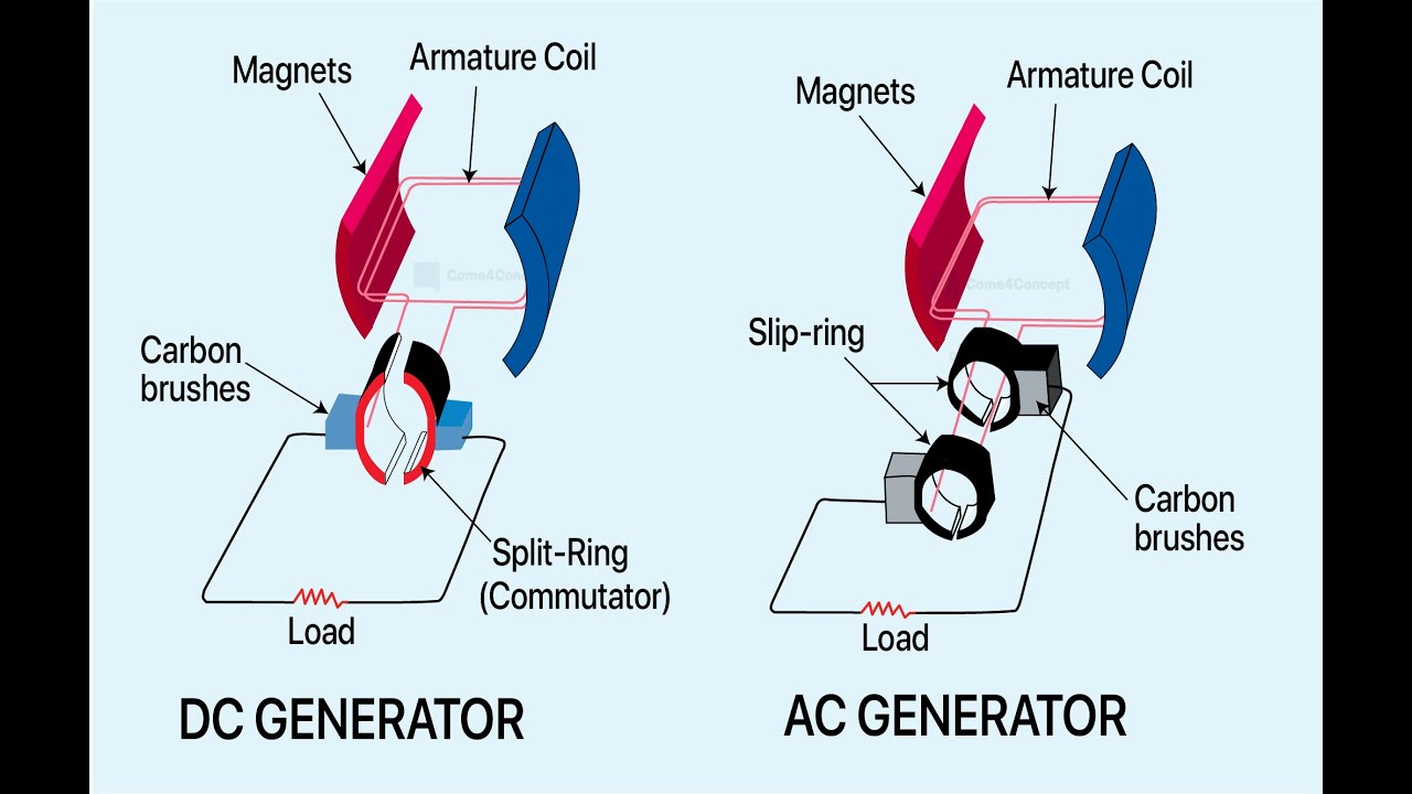 AC Generator: Parts, Working Mechanism, Phases, Videos and Examples