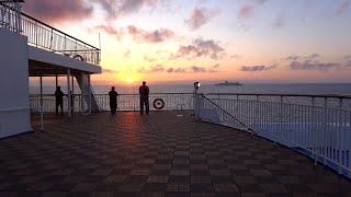 Spending a Night on the Japanese Ferry | Catching a Beautiful Sunset