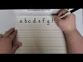 Handwriting -Lowercase Letter Formations using Handwriting Without Tears verbal cues