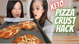 This Trick Makes the Easiest Keto Pizza Crust!