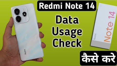 Redmi Note 14 5G data usage kaise dekhe, how to see mobile data usage in redmi, check wifi usage in