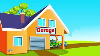 Garage Song, Nursery Rhyme &amp; Car Cartoon Video For Kids