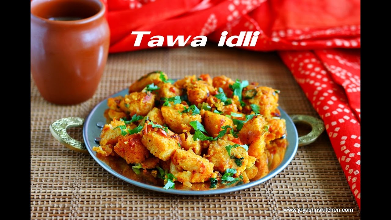 Spicy tawa idli