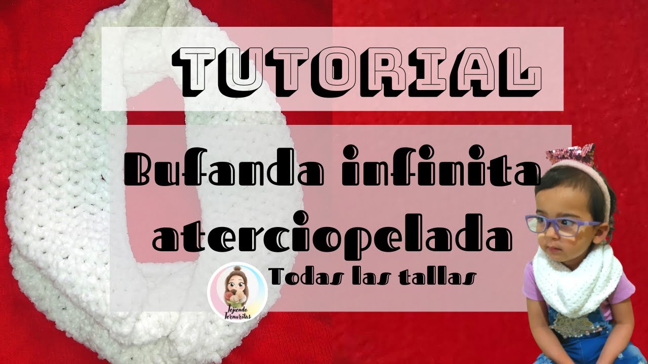 BUFANDA ATERCIOPELADA TEJIDA CON CHENILLE (TODAS LAS TALLAS) - YouTube