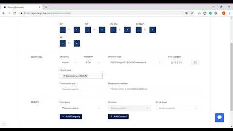 How to fill in the form when searching for rates? Cargofive