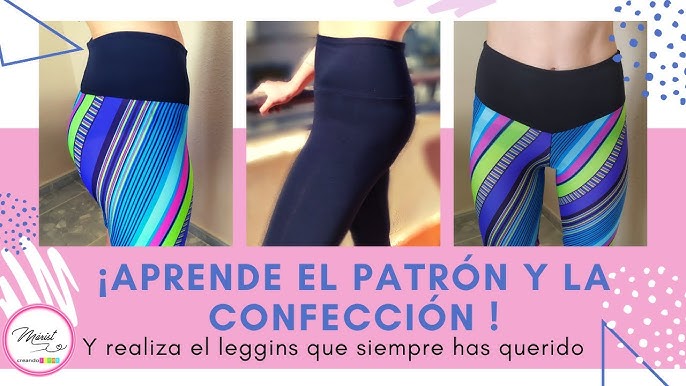 molde ó patrón de leggins levanta cola modelo ( 1 ) talla M