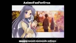 Clannad Opening - Megumeru -Lyrics-  -Karaoke-