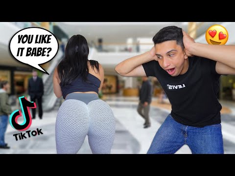 WEARING FAMOUS CAKE-LIFTING LEGGINGS IN PUBLIC!! **TO SEE HOW MY BOYFRIEND REACTS!!**