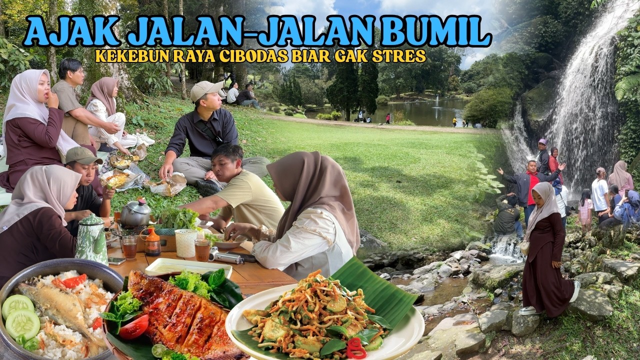 KEHIDUPAN DIDESA, MUMET DIRUMAH TERUS AJAK BUMIL JALAN-JALAN KEKEBUN RAYA CIBODAS