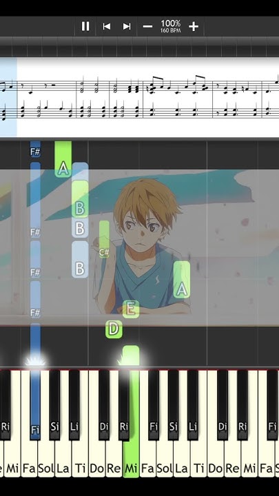 Your Lie In April Opening Piano Tutorial How to play Piano Your Lie in April OP/Opening - Hikaru Nara#