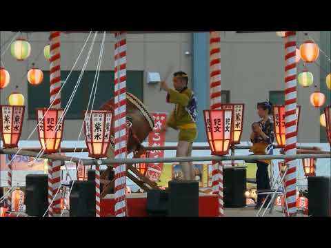 2018年築地本願寺納涼盆踊り大会⑩終　大江戸助六太鼓盆太鼓　ホームラン音頭・他