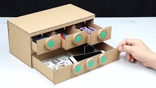 How to Make Safe Lock BOX with 6 Digit from Cardboard