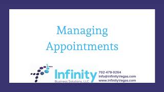 Managing Appointments