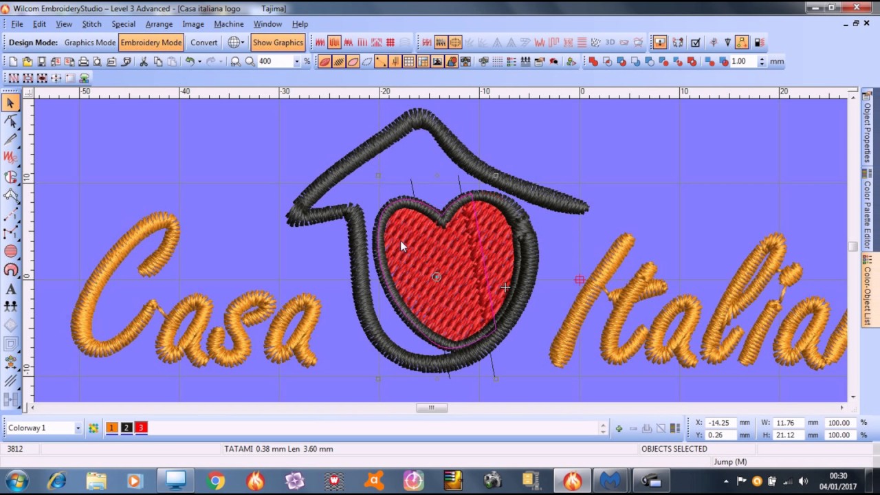Embroidery Studio Creating Logo Casa Italiana