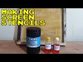 SILKSCREEN PRINTING - How I Make my Screen Stencils Using Sunlight