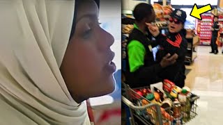 Crazy Woman Insults Cashier Wearing US Flag. His Reaction Shocks Everyone!