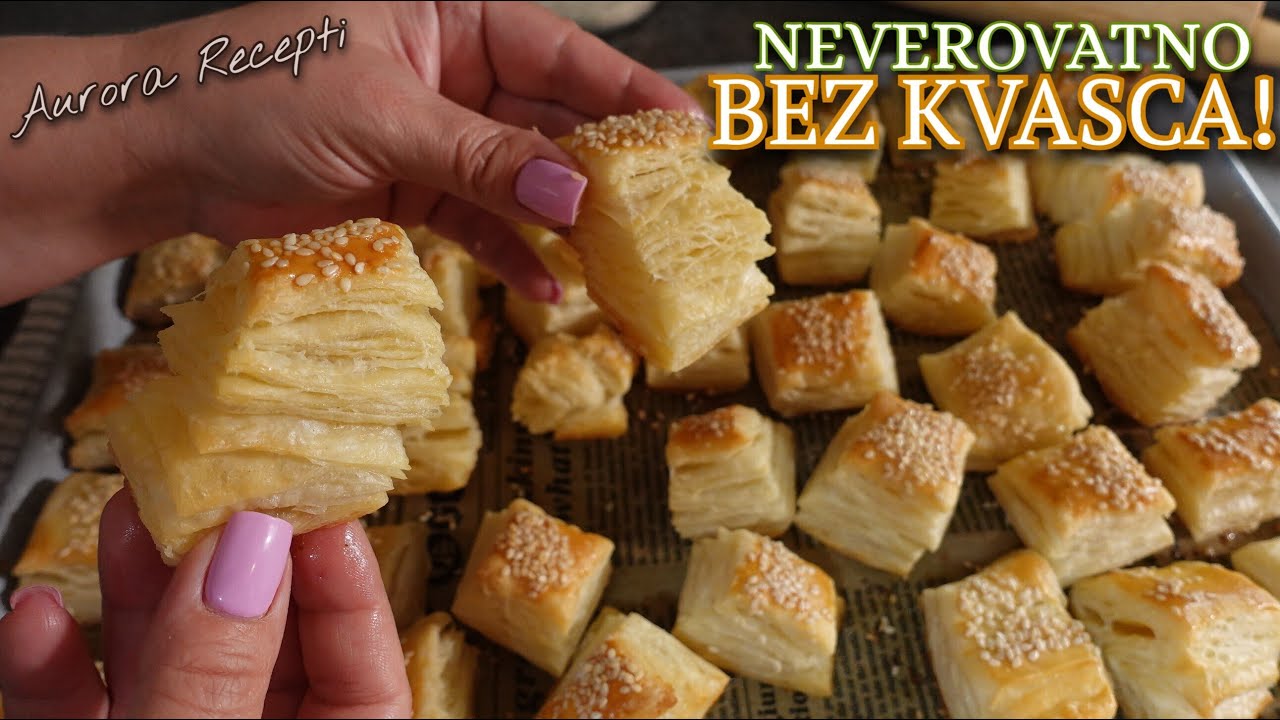 ŽU-ŽU PECIVO TESTO BEZ KVASCA CE VAS ODUSEVITI – Flaky No-Yeast Pastry That Melts in Your Mouth!