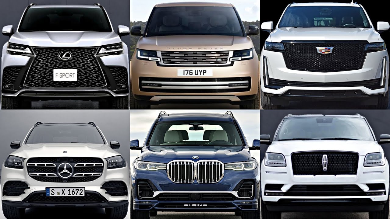 Download Top 10 Most Luxurious 3-Row Full-Size SUVs (High-end models) lexus lx 600, range rover 2022, bmw x7!