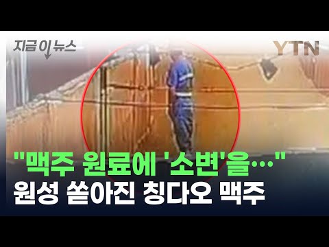 &amp;quot;맥주 원료에 소변을...&amp;quot; 中 발칵 뒤집힌 이 영상 [지금이뉴스] / YTN