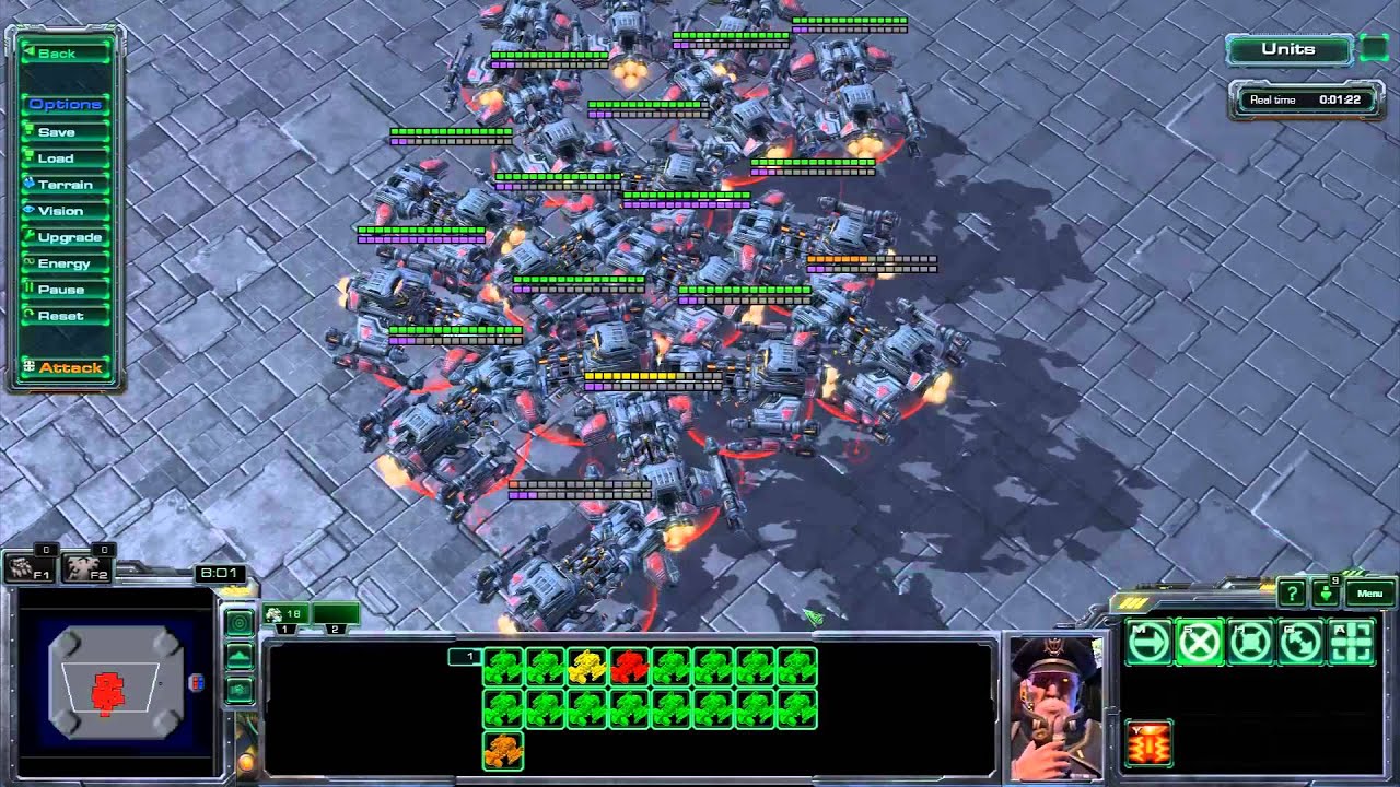 SC2 Micro Practice Battlecruisers Vs Carriers - YouTube