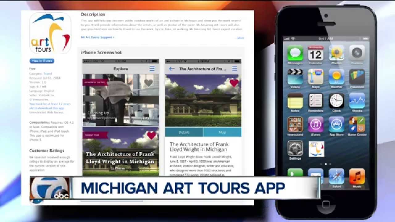 Art tours app for Michigan arts