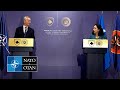 NATO Secretary General With Ms Osmani Of Kosovo 20 NOV 2023