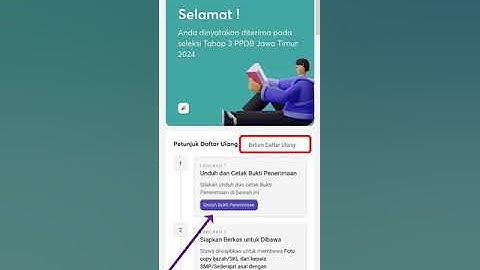 CARA CETAK BUKTI PENERIMAAN PPDB JAWA TIMUR 2024