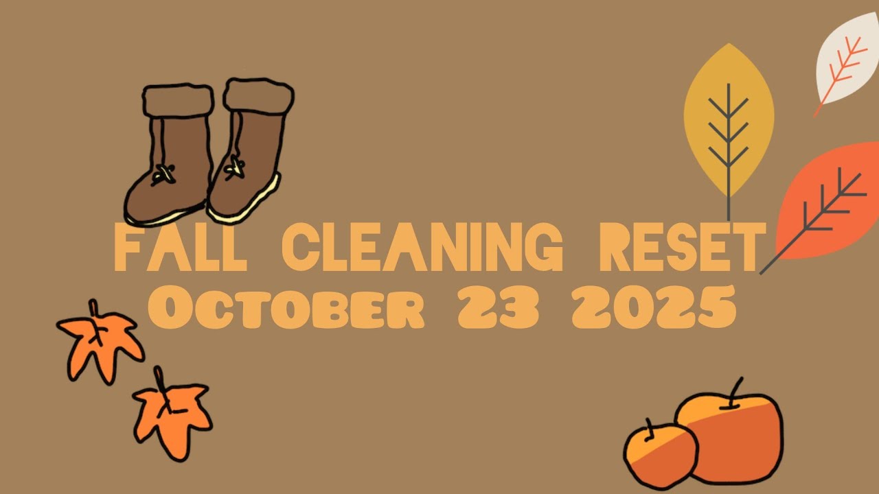 FALL CLEANING RESET - YouTube