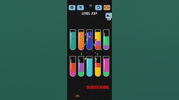 water color sort level 237 walkthrough solutions iOS