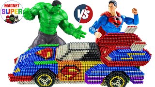 How To Make Superman Car By 60000 Magnetic Balls For Superhero | Magnet Super