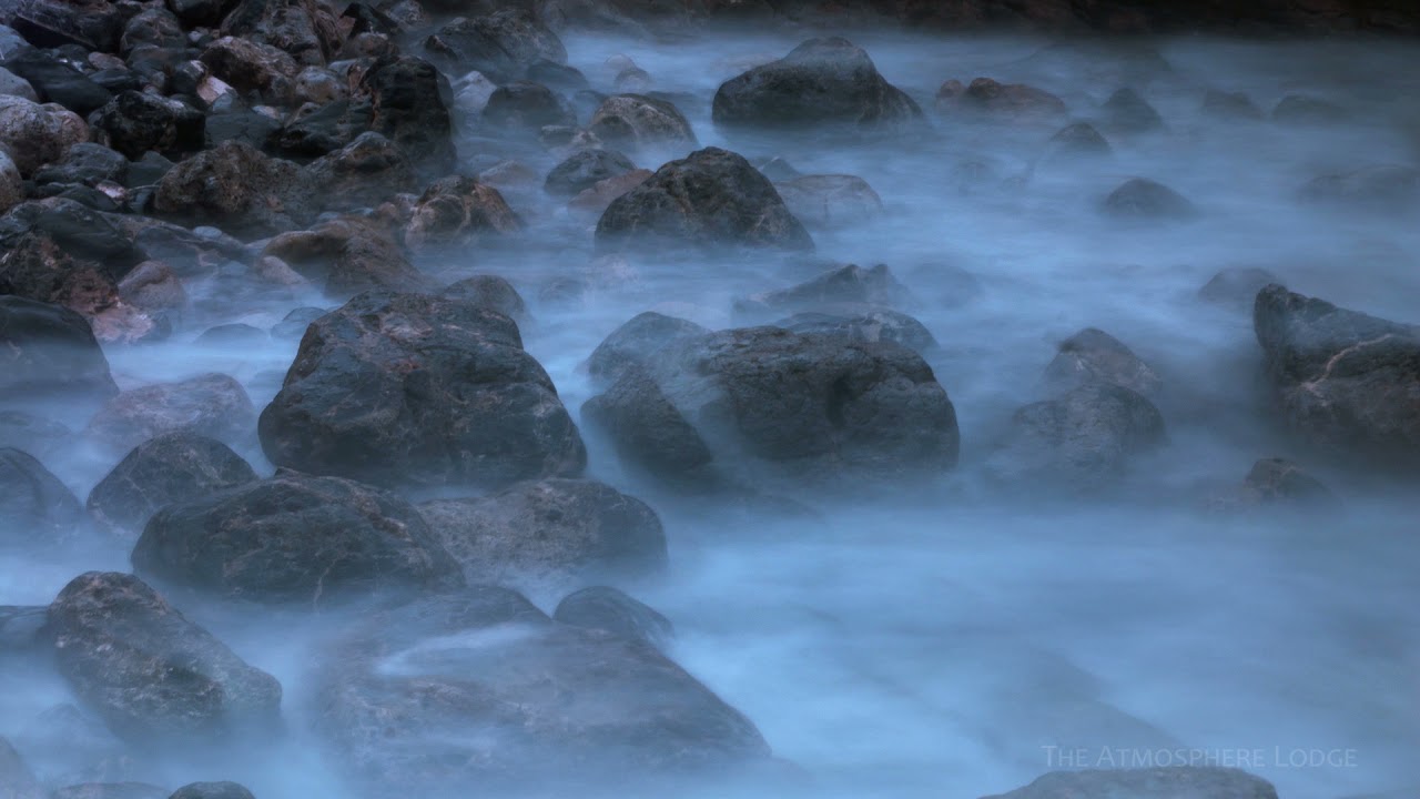 Mysterious Foggy Shore | Wind & Light Wave Sounds | 3 Hours