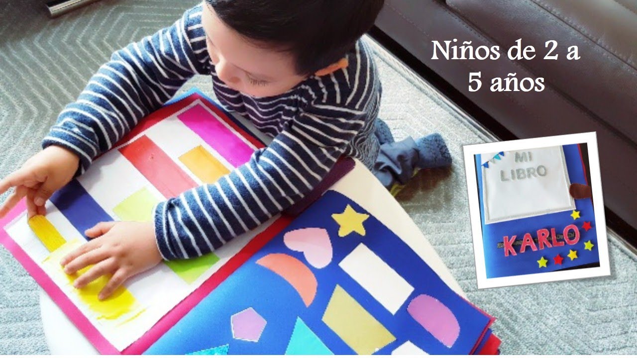 LIBRO DIDÁCTICO para NIÑOS de 2 a 5 años / reciclaje/ QUIET BOOK