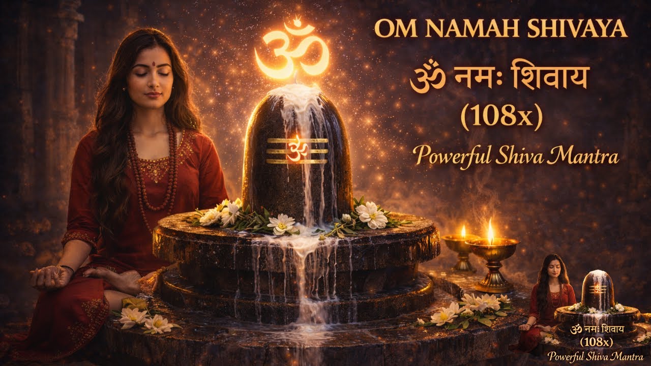 Om Namah Shivaya ॐ नमः शिवाय  🙏 | 108 Times Chanting | Powerful Shiva Mantra for Peace & Meditation