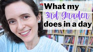 What My 3rd Grader ACTUALLY Does in a Day | 3rd Grade Homeschool Daily Work