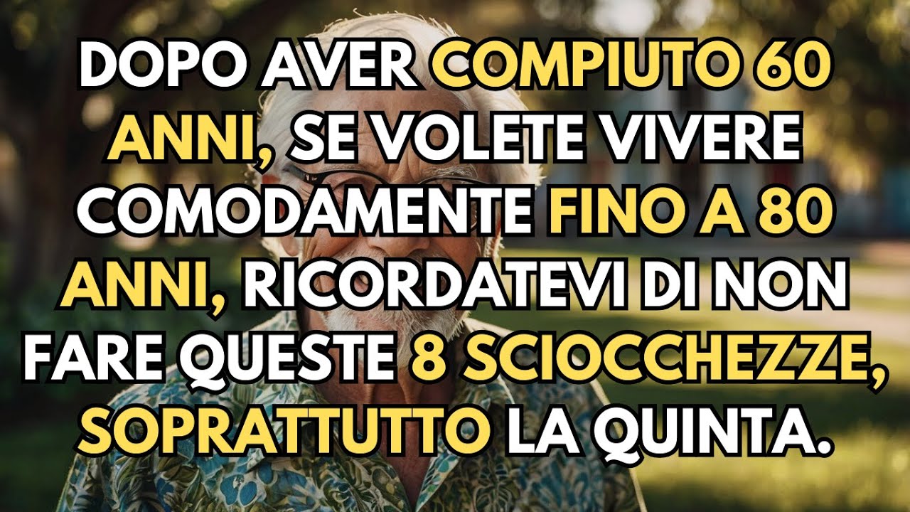 8 Cose da Evitare Dopo i 60 Anni: Suggerimenti Essenziali - YouTube