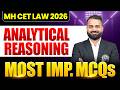MH CET Law 2026 (5 Year) | Analytical Reasoning | Most Important MCQs