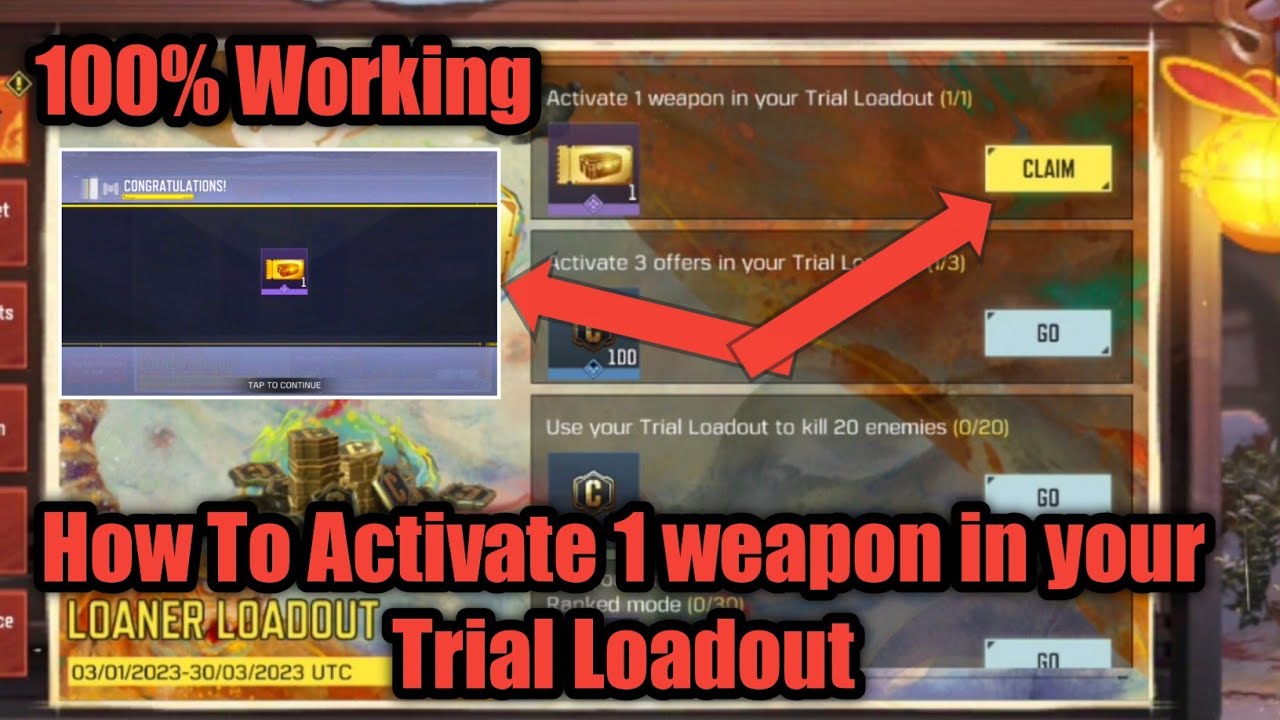 Trial Loadout ✓ (Armamento De Teste) Call Of Duty Mobile