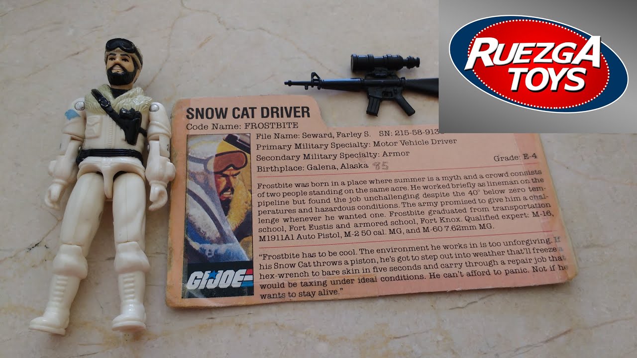 GIJOE Frostbite V1 conductor Snowcat , V2  Conductor Tiger Cat y V3 Battle Corps ARAH  