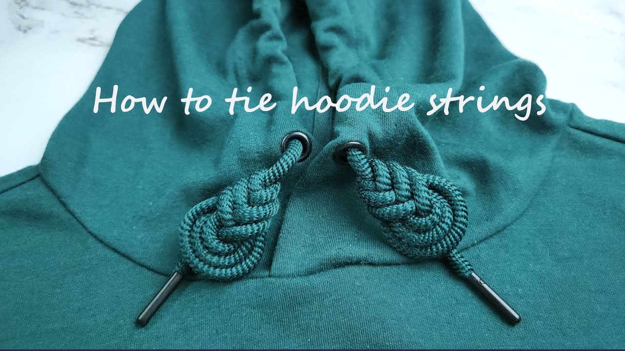 How to tie hoodie strings #卫衣琵琶结 - YouTube