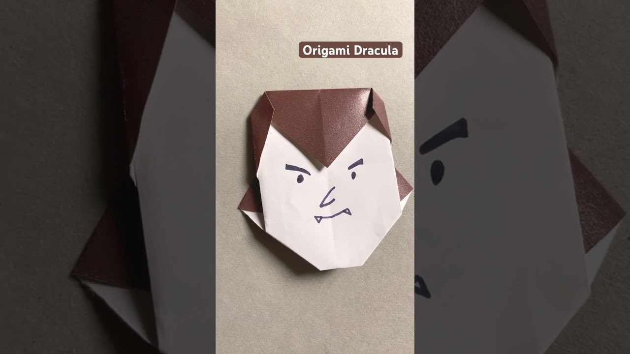 Dracula / Origami Dracula Craft – Easy Halloween Paper Art