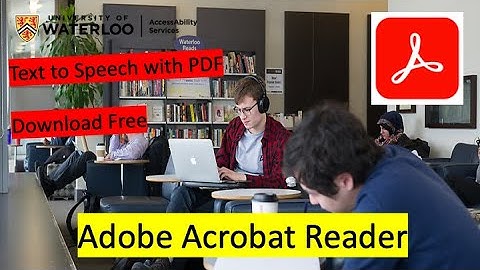 Text to Speech with Adobe Reader