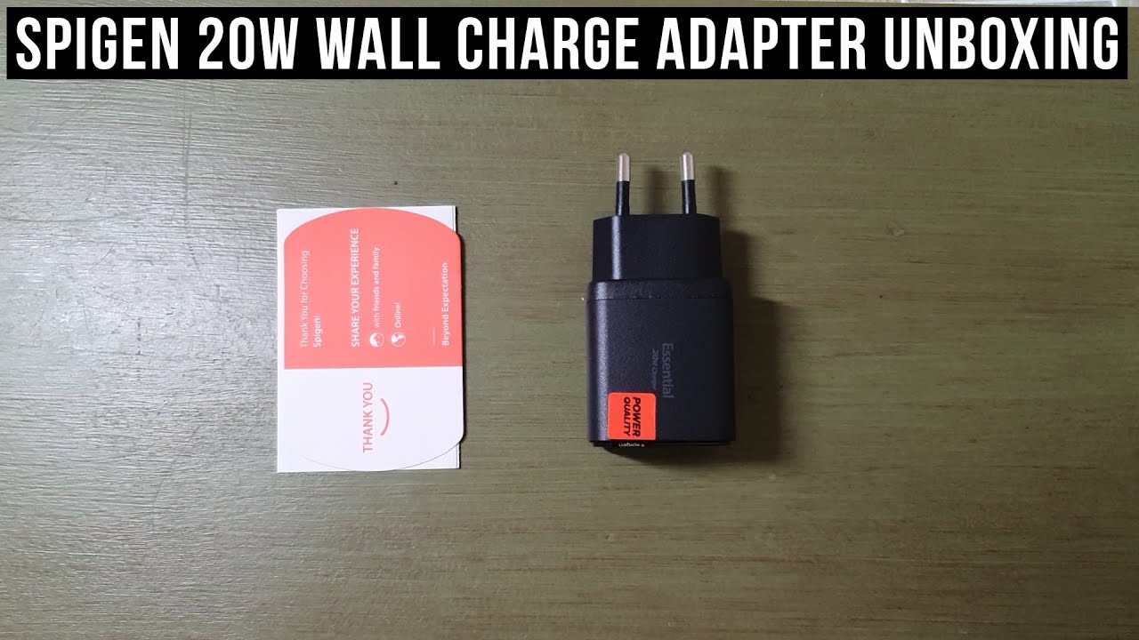 Spigen ArcStation Essential 20W Wall Charge Adapter Unboxing
