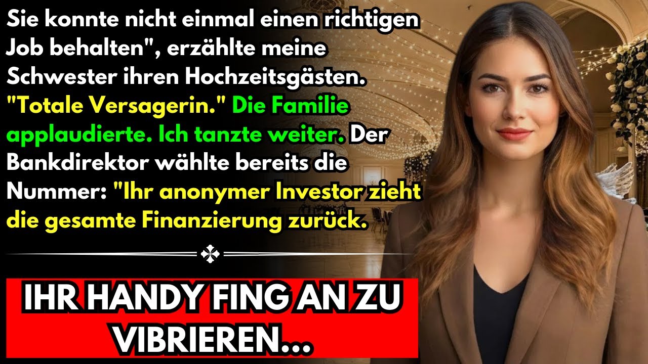 Rache auf der Hochzeit: Sie nannte mich Versagerin, ich strich das Geld!