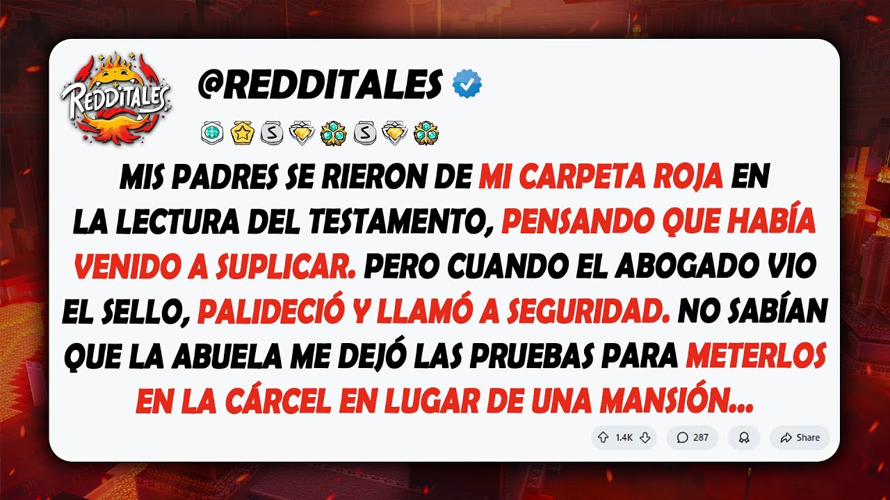 Mis padres se rieron de mi carpeta roja en la lectura del testamento, pensando que...