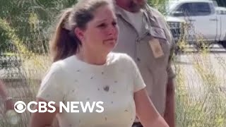 Parents arrive to pick up children following Texas school shooting