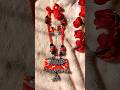 Red Colour Oxidised jewellery set #new #diy #trending #shorts #handmadejewelry #nacklacessets#chokar