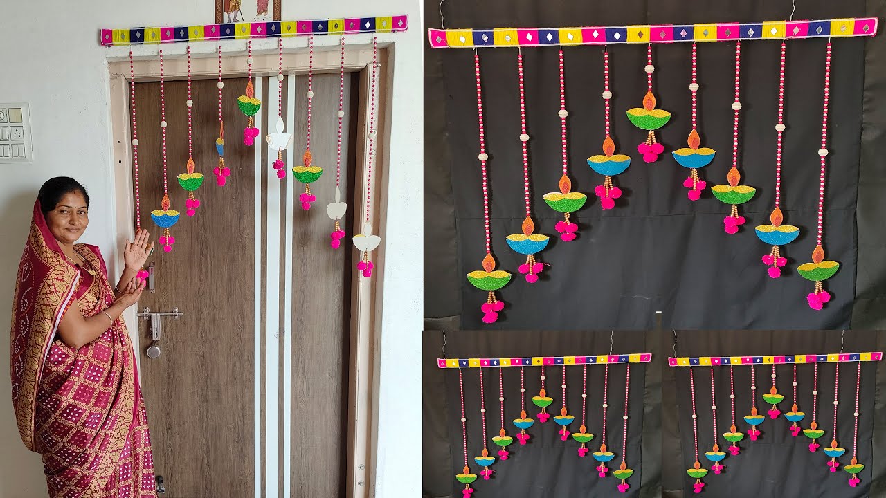 diwali-toran-woolen-decoration-diwali-wall-hanging-diwali-door